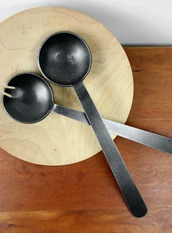 Forged serving spoons