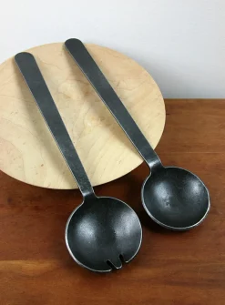 Forged serving spoons