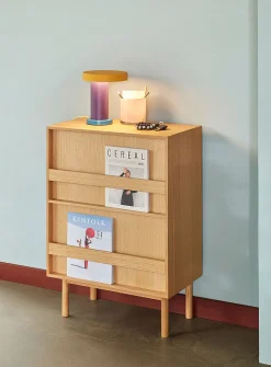Forma natural wood cabinet