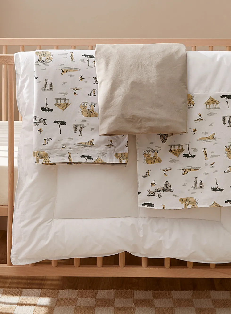 Four-piece baby bed set