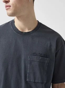 Frayed logo pocket T-shirt