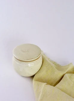 French stoneware butter dish