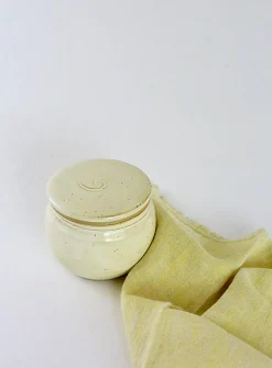 French stoneware butter dish