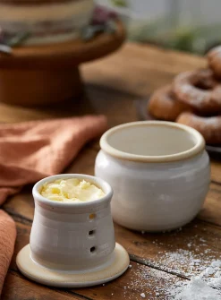 French stoneware butter dish
