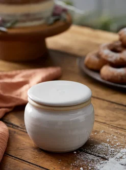 French stoneware butter dish