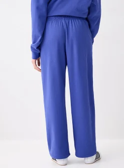 French terry wide-leg pant