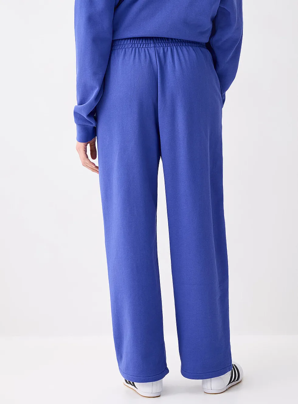 French terry wide-leg pant