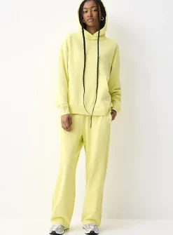 French terry wide-leg pant