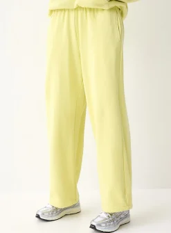 French terry wide-leg pant