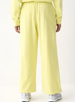 French terry wide-leg pant