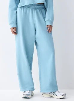 French terry wide-leg pant
