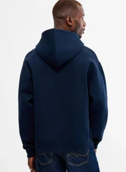 Friendly dog embroidered hoodie