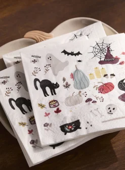 Fright night paper napkins