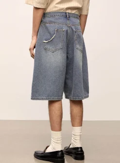 From Paris denim Bermudas