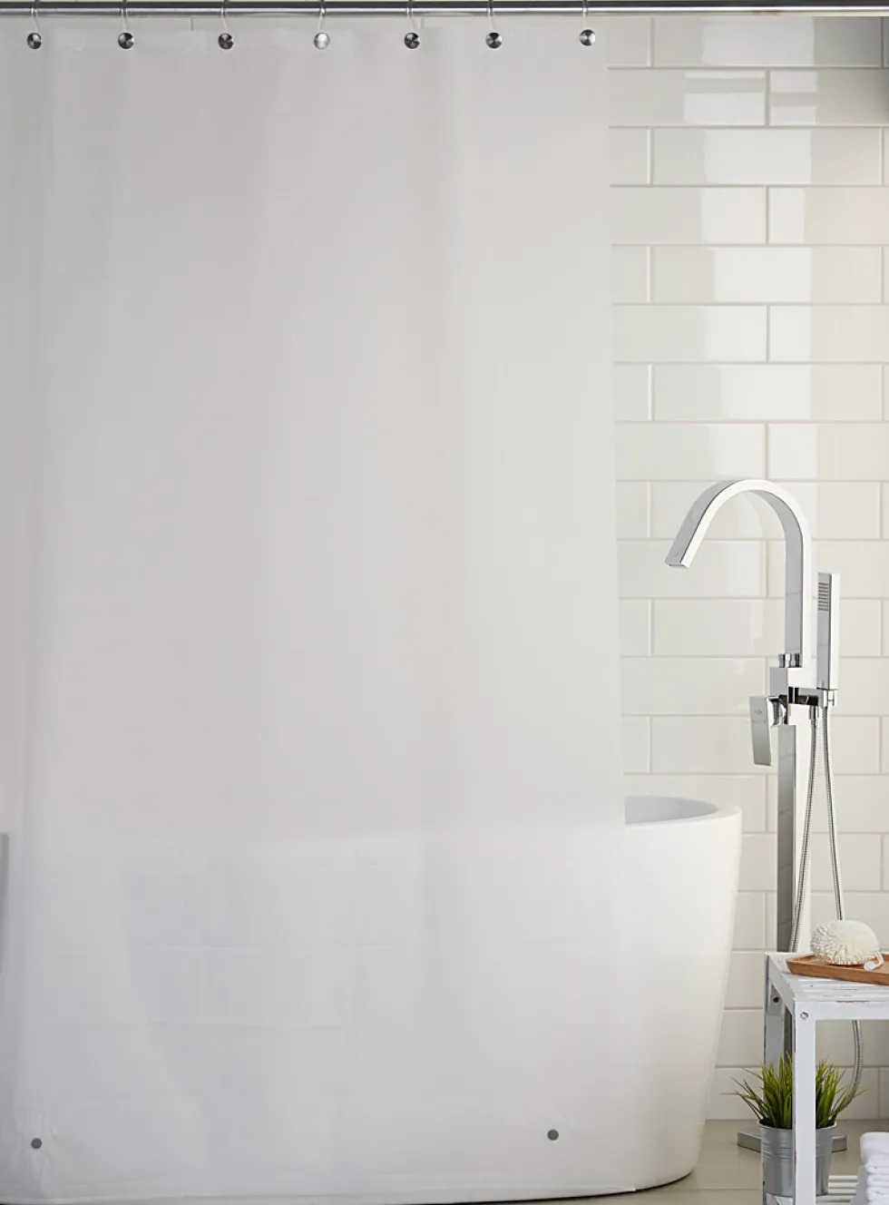 Frosted PEVA shower liner