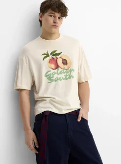 Fruit slogan graphic T-shirt
