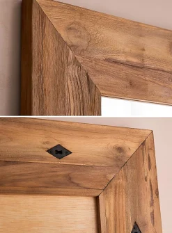 Full-length recycled teakwood mirror