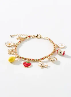Fun charm cord bracelet