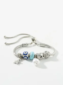 Fun-charm silver bracelet