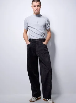 Fuzzy felt 5-pocket pant