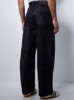 Fuzzy felt 5-pocket pant