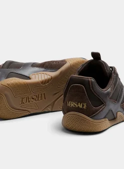 Galaxia brown leather sneakers