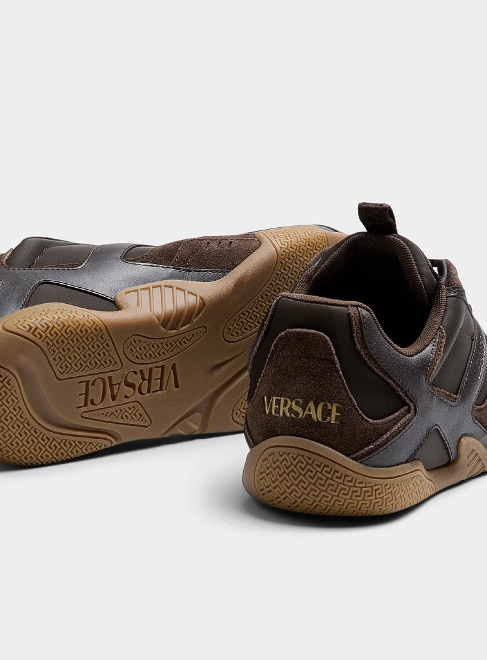 Galaxia brown leather sneakers