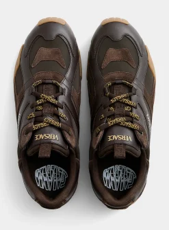 Galaxia brown leather sneakers