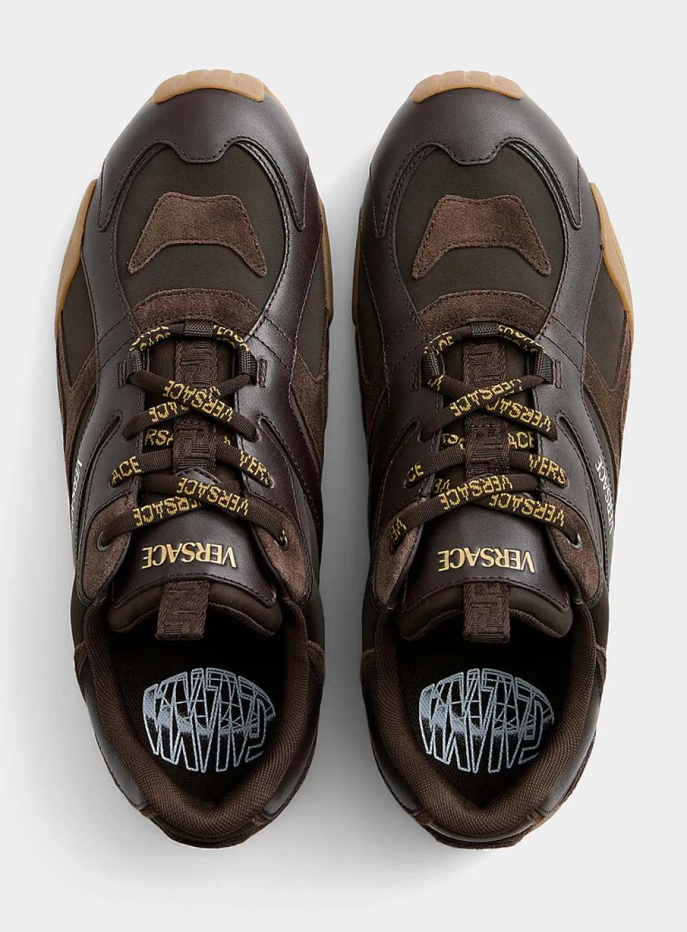Galaxia brown leather sneakers