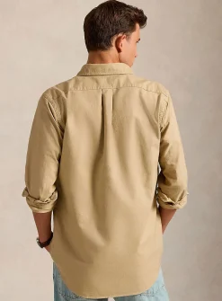 Garment-dyed Oxford shirt