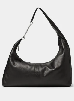 Gemini calf leather hobo bag