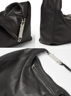 Gemini calf leather hobo bag