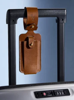 Genuine leather Deluxe luggage tag