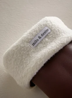 Genuine leather mittens