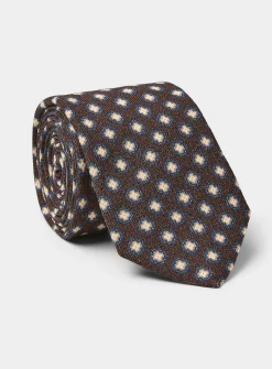 Geo medallion tie