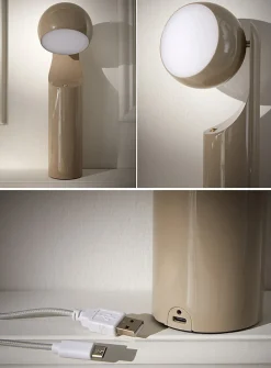 Geometric articulated portable lamp