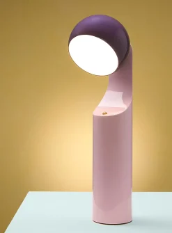 Geometric articulated portable lamp