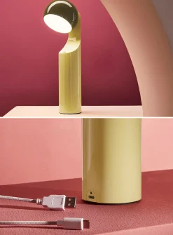 Geometric articulated portable lamp