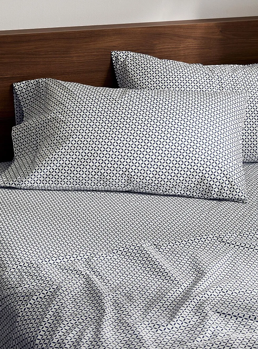 Geometric mosaic percale plus sheet