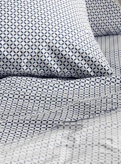 Geometric mosaic percale plus sheet
