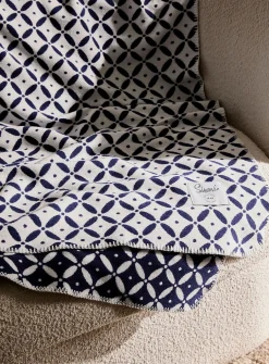 Geometric mosaic throw