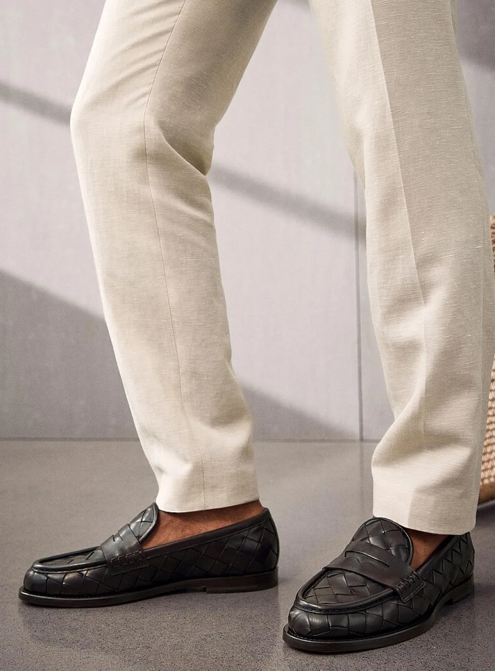 Gerald braided leather loafers