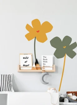 Giant flowers wall stickers