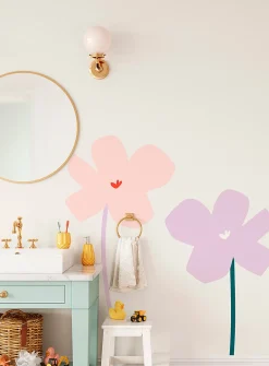Giant flowers wall stickers