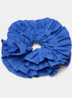 Giant monochrome ruffled scrunchie