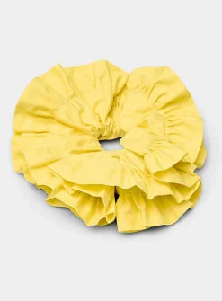 Giant monochrome ruffled scrunchie