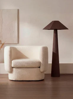 Gigi brown floor lamp