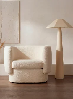 Gigi cream floor lamp