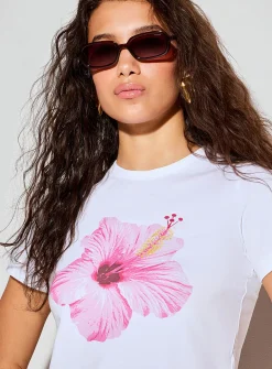 Gigi printed fitted T-shirt