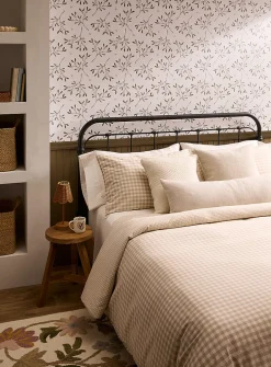 Gingham duvet cover set
